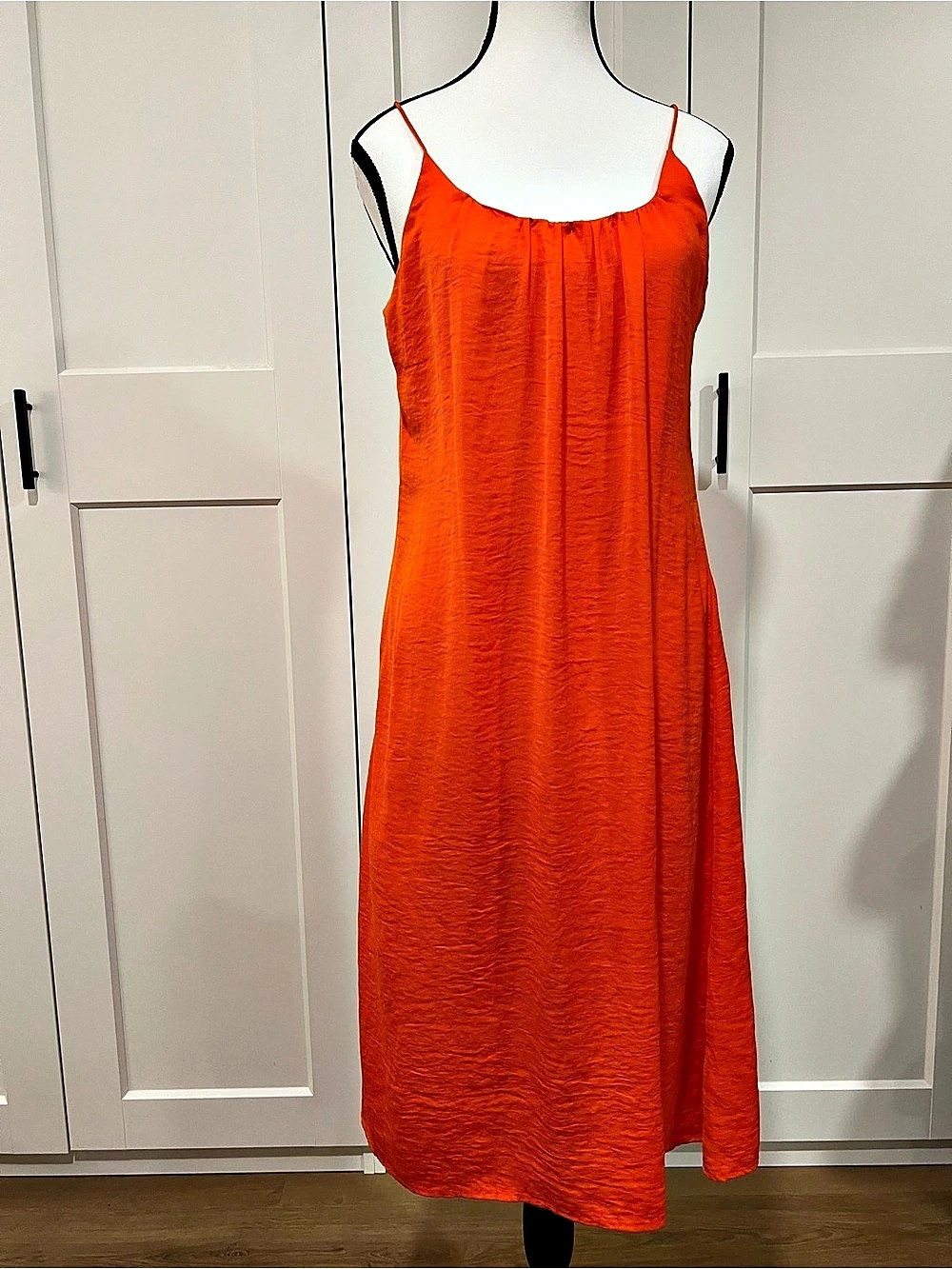 H&M Orange Maxi Slip Dress Like New